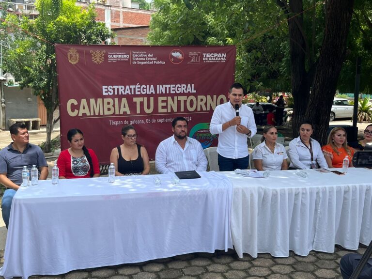 Ponen en marcha en el municipio de Tecpan la estrategia de pacificación «cambia tu entorno»