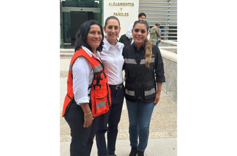 Se reúne Presidenta Abelina con Mandataria Claudia Sheinbaum y Gobernadora Evelyn Salgado por contingencia en Acapulco