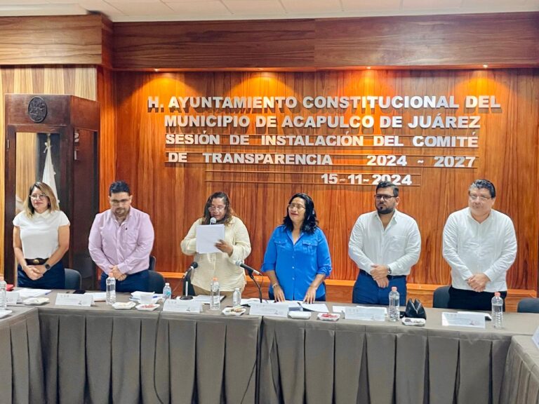 Preside Abelina López Rodríguez sesión de instalación del Comité de Transparencia