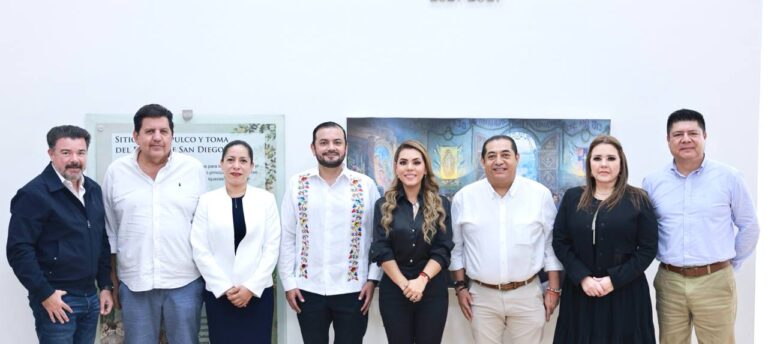 Evelyn Salgado se reúne con integrantes de la Junta de Coordinación Política del Congreso del Estado de Guerrero