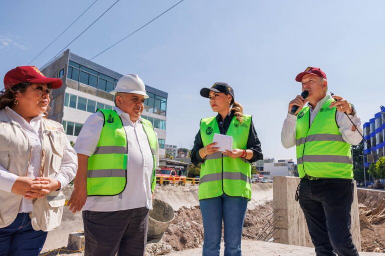 Supervisa Evelyn Salgado la rehabilitación de encauzamiento del Río Huacapa, presenta un avance del 64 por ciento