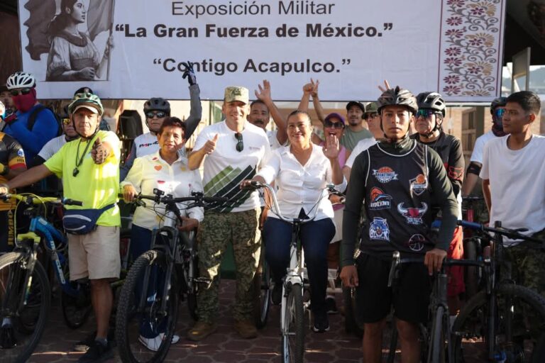Participa Abelina López Rodríguez en rodada ciclista de “La Gran Fuerza de México
