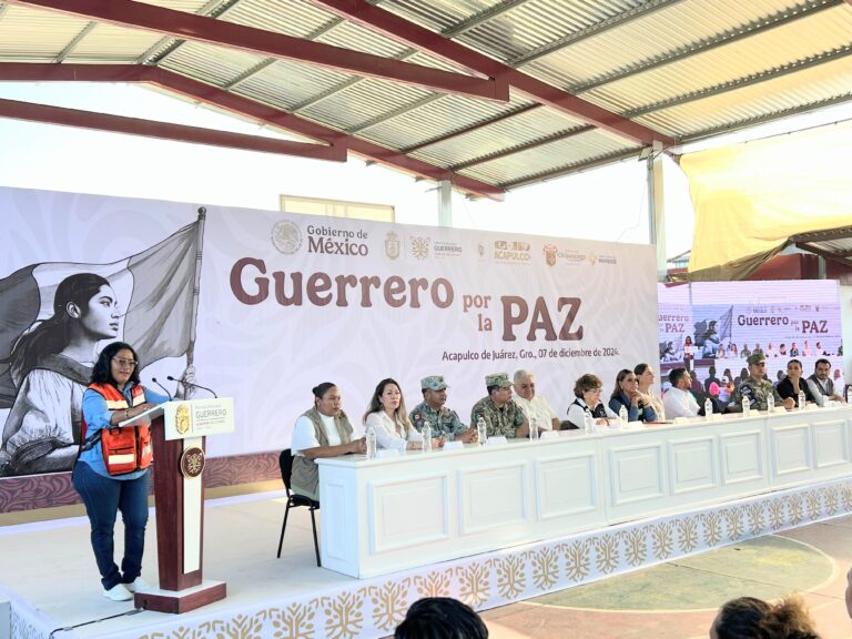 Participa Abelina López Rodríguez en arranque oficial de la estrategia “Guerrero por la Paz”