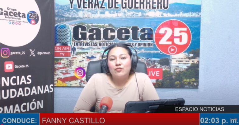 Espacio Noticias conducido por Fanny Castillo 18 Febrero 2025