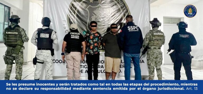 FGEGuerrero obtiene vinculación a proceso y prisión preventiva para Andrés “N” y Richard “N” por el delito de homicidio calificado en agravio de Jacob “N” y Zurit “N” en Acapulco