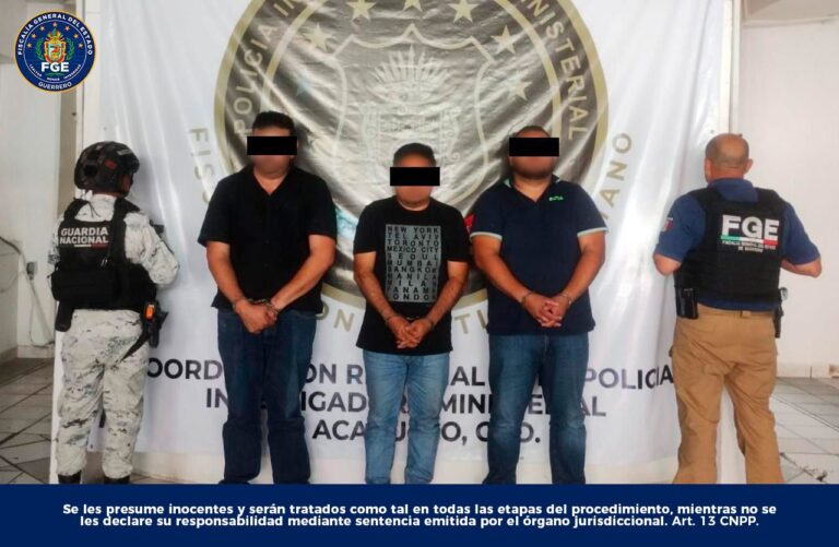La FGEGuerrero obtiene vinculación a proceso tres hombres por robo ocurrido en Chilpancingo