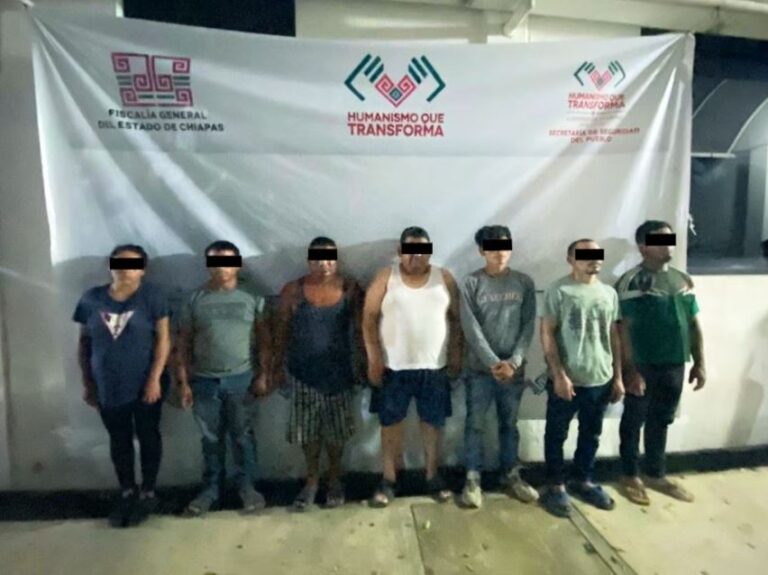 Caen nueve presuntos miembros del Cártel de Sinaloa en Chiapas