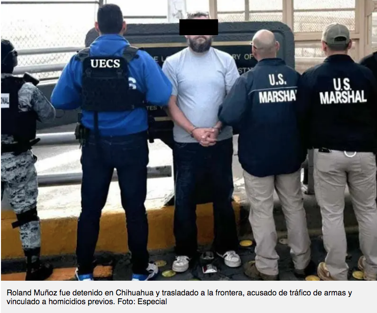 Policía mexicana entregó a Roland Muñoz, buscado por el FBI