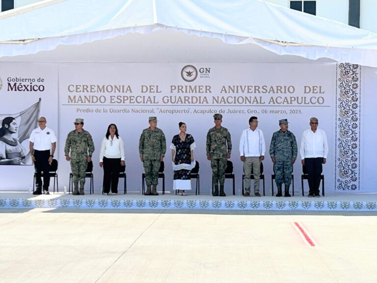 Conmemora Abelina López Rodríguez Primer Aniversario del Mando Especial de la Guardia Nacional en Acapulco