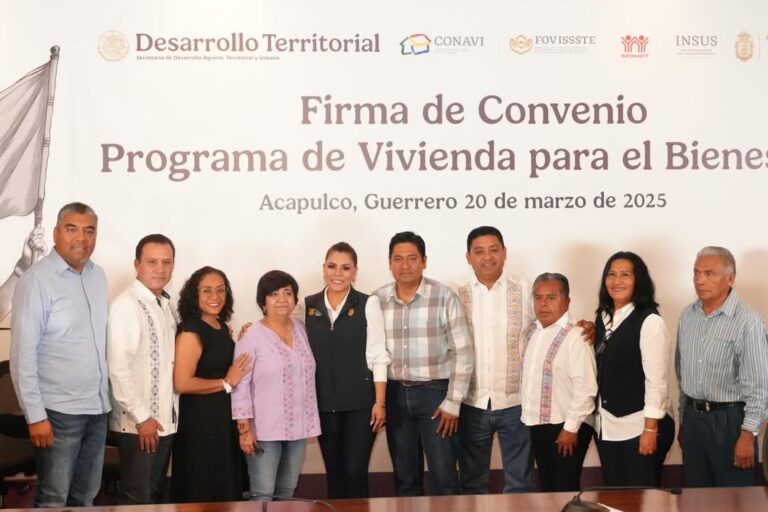 Participa Abelina López Rodríguez en Firma Convenio del Programa de Vivienda para el Bienestar