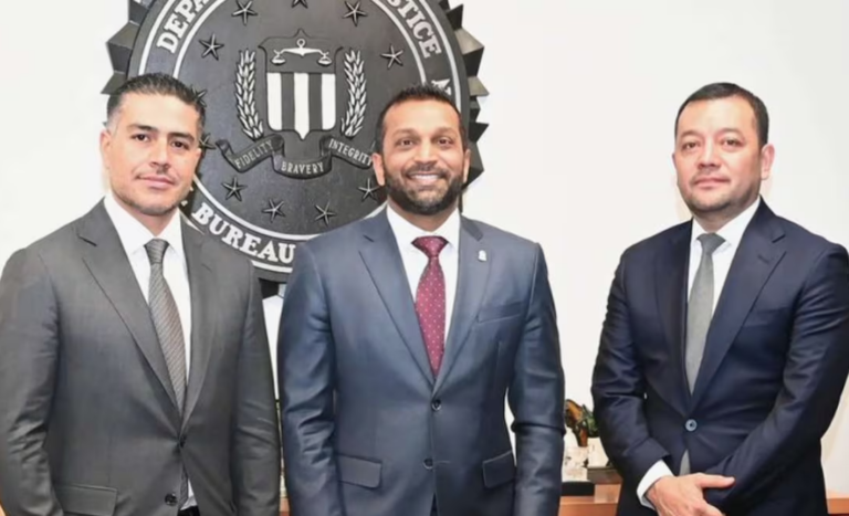 se reunió Harfuch con el director del FBI para abordar el tema de extradiciones