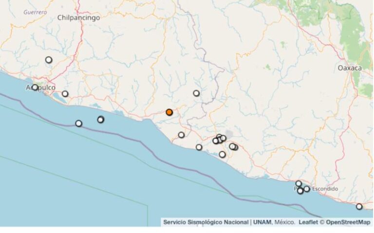 Sismo de magnitud 4.0 se registra en Guerrero