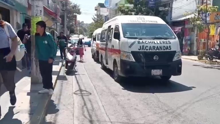 Funciona de manera normal transporte público en Chilpancingo