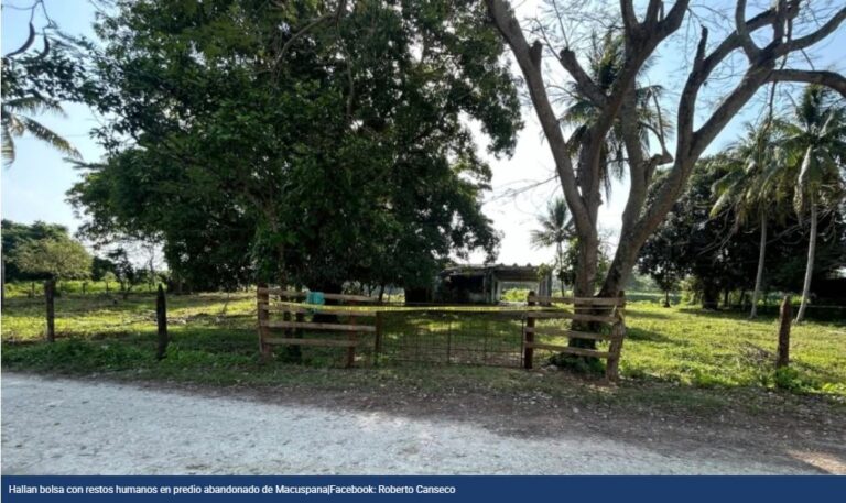Hallan fosas clandestinas en rancho de Macuspana; había restos humanos en bolsa de plástico