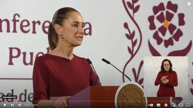 «Hay menos delitos diarios»: aseguró Claudia Sheinbaum en la Mañanera de hoy