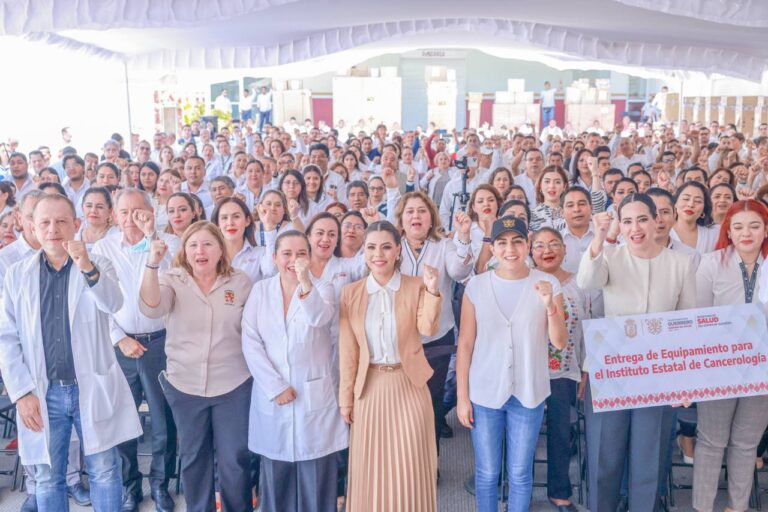 La gobernadora entregó más de 155 MDP en equipo médico al IECan y a la nueva Unidad de Quemados de Chilpancingo