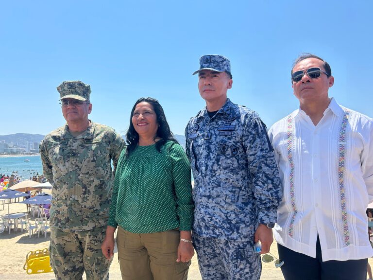 Refuerzan Gobierno de Abelina López Rodríguez y Secretaría de Marina seguridad en playas de Acapulco