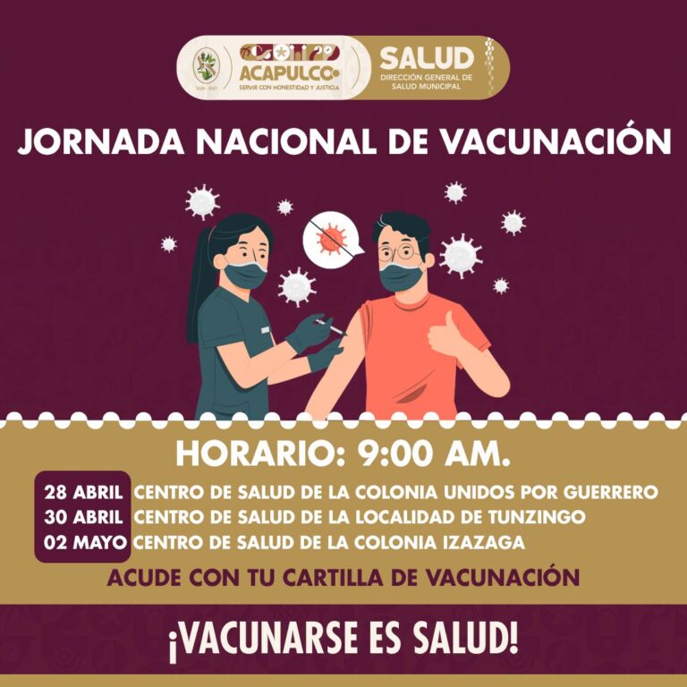 Anuncia Gobierno de Abelina López Rodríguez acciones por «Semana Nacional de Vacunación 2025»