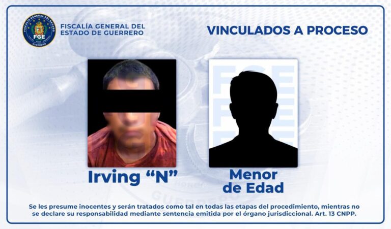FGEGuerrero obtiene vinculación a proceso de Irving “N” y un menor de edad por homicidio calificado en Azoyú