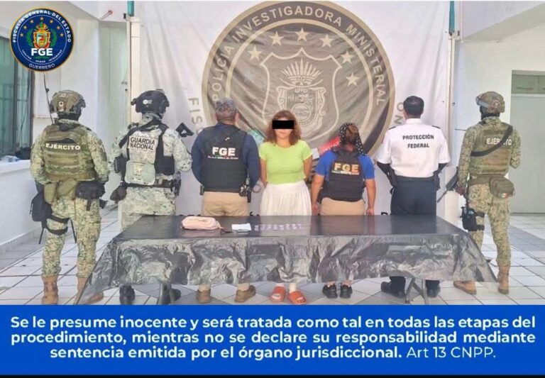 Detienen en Acapulco a Leslie “N” con cristal y mensaje para extorsionar