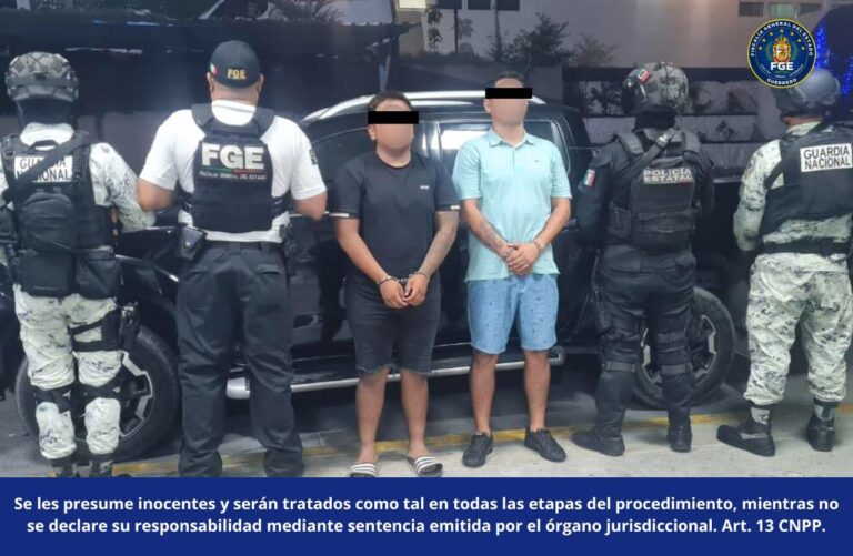 FGEGuerrero obtiene vinculación a proceso de dos hombres por robo equiparado y narcomenudeo en Acapulco