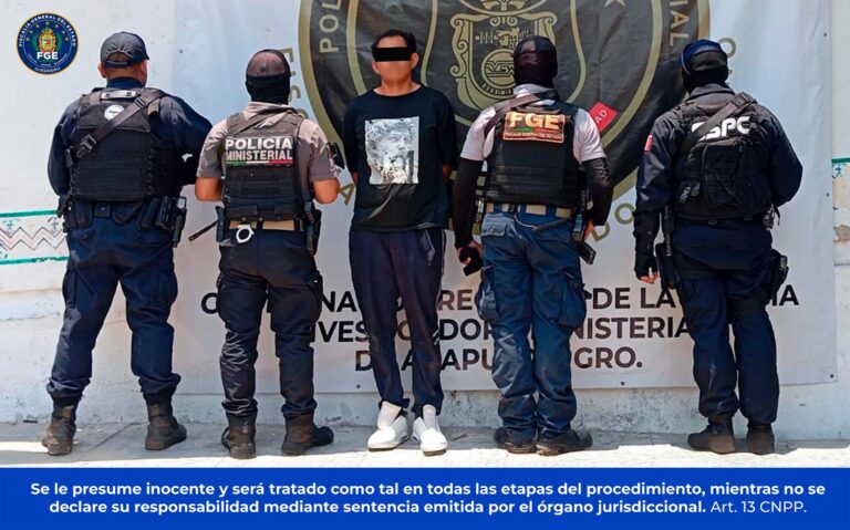 FGEGuerrero cumplimenta orden de aprehensión por homicidio calificado en Acapulco