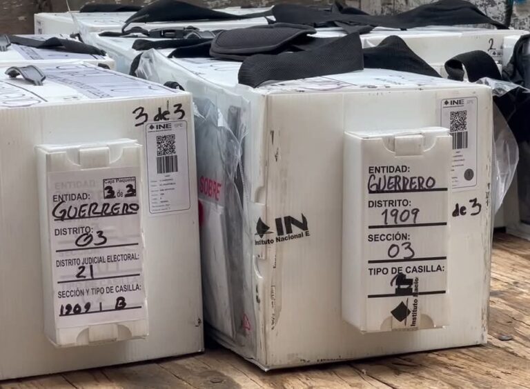 Concluye INE entrega de material electoral en la Costa Grande