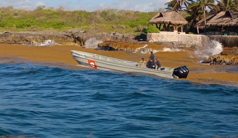 Marina asegura 45 paquetes con presunta droga, en proximidades de Playa del Carmen, Quintana Roo