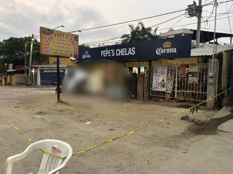 Asesinan a balazos a un hombre en “Pepe’s Chelas» en el Coacoyul, Zihuatanejo