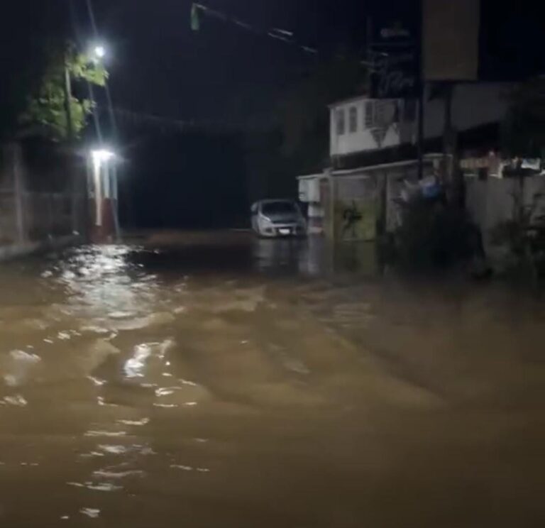 Inundaciones en Hacienda de Cabañas tras el paso de Erick
