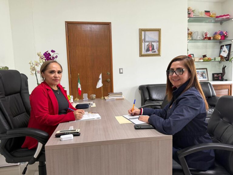 La presidenta de la CDHEG se reunió con la directora general administrativa Guadalupe Radilla Romero