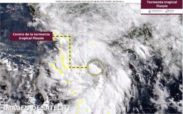 Se formó la Tormenta Tropical Flossie frente a las costas de Guerrero
