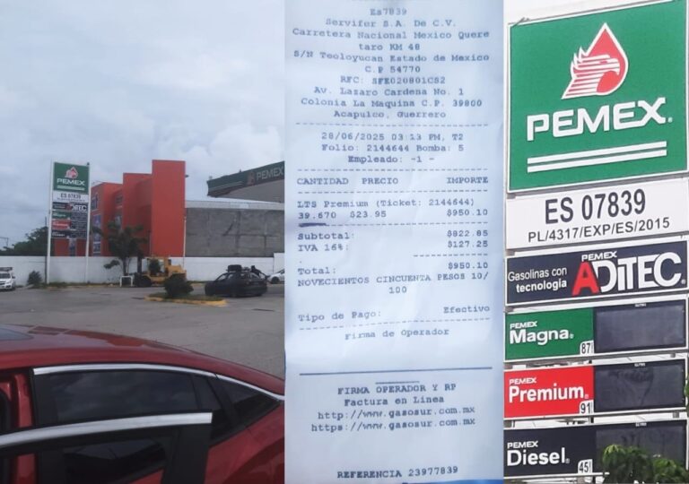 Gasolinera en Acapulco acusada de robar a ciudadano: «Me llenaron el tanque en menos de 4 minutos»