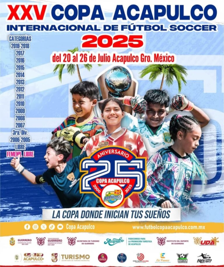 Se prepara Acapulco para la Copa Internacional de Fútbol Soccer 2025