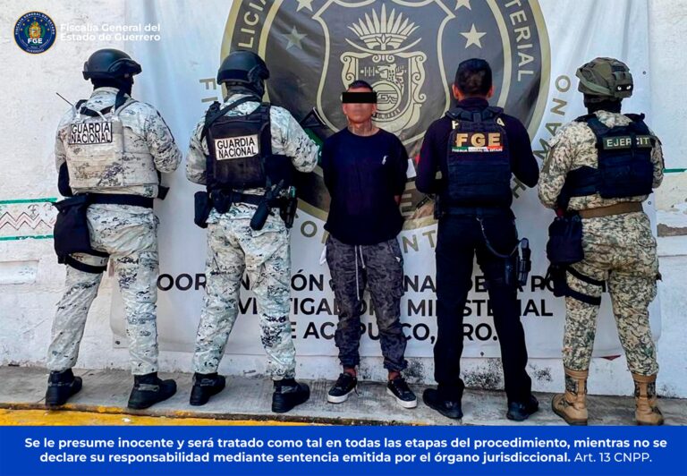 FGE Guerrero cumplimentó orden de aprehensión por homicidio calificado en Acapulco