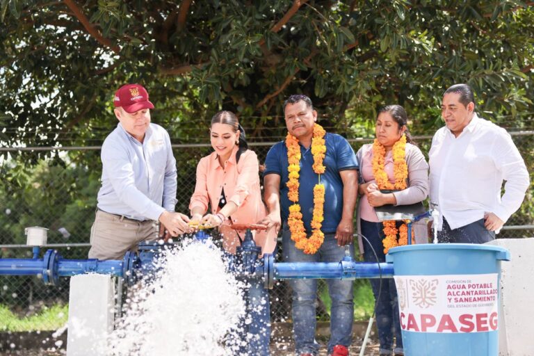 Evelyn Salgado amplía cobertura en servicios de agua potable y saneamiento en Guerrero