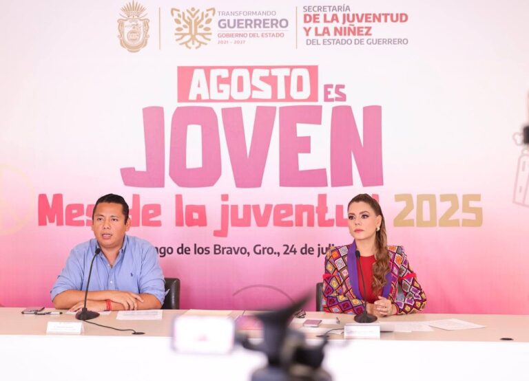 ¡Agosto es Joven!: Evelyn Salgado impulsa más de 30 actividades para la juventud de Guerrero