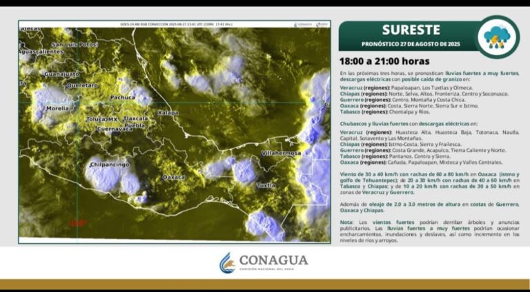 Prevén lluvias intensas en Guerrero