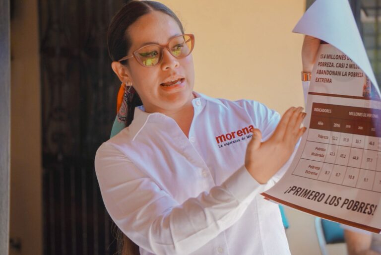 Acude Citlali Calixto en la confirmación de los comités de la defensa de la transformación
