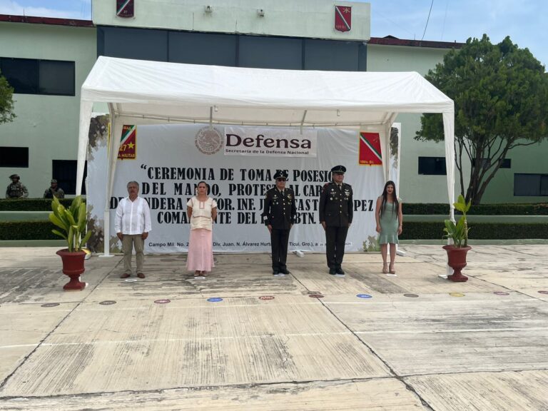 Toma posesión Coronel de Infantería Julio Castro López del cargo como comandante del 109 Batallón de Infantería