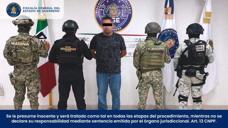 FGEGuerrero detiene a presunto extorsionador y generador de violencia en el puerto de Acapulco