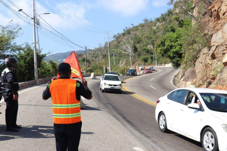 Vigilancia y rehabilitación de la Avenida Escénica de Acapulco reducen accidentes de tránsito en un 63%