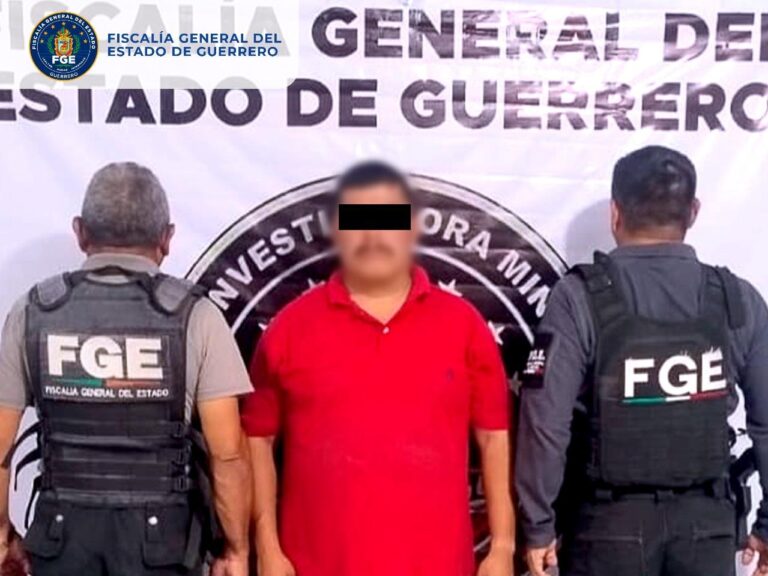FGEGuerrero cumplimentó orden de aprehensión de un hombre por homicidio calificado en Alcozauca