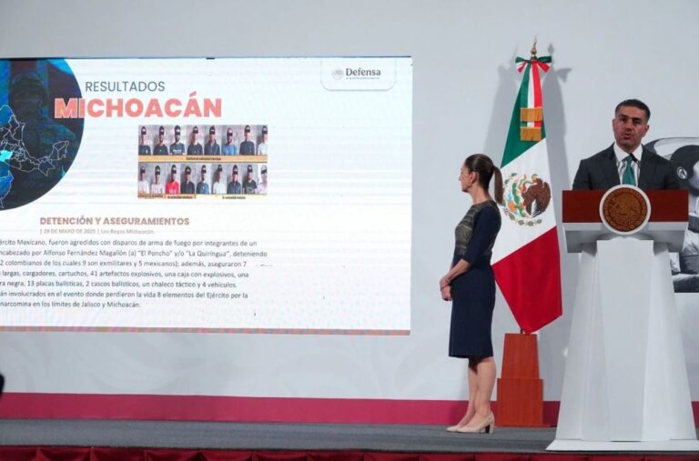 1,669 detenidos y 53 laboratorios clandestinos desmantelados, reporta Harfuch en la Mañanera