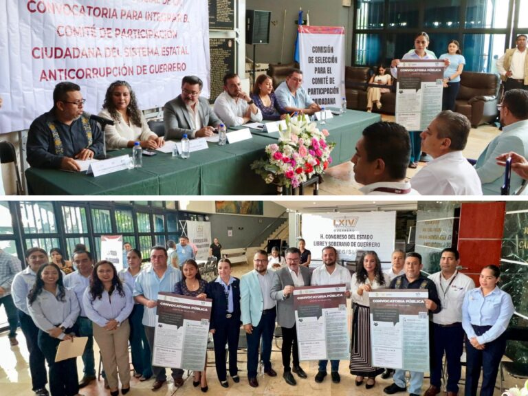 Presentan en el Congreso de Guerrero convocatoria para la selección del comité de participación ciudadana del Sistema Estatal Anticorrupción