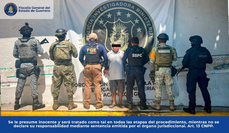 FGEGuerrero cumplimenta orden de aprehensión por violación equiparada agravada en Acapulco