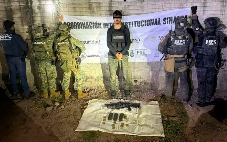 Informa SSPC sobre capturan en Sinaloa a Filiberto «N», presunto miembro de «Los Chapitos»