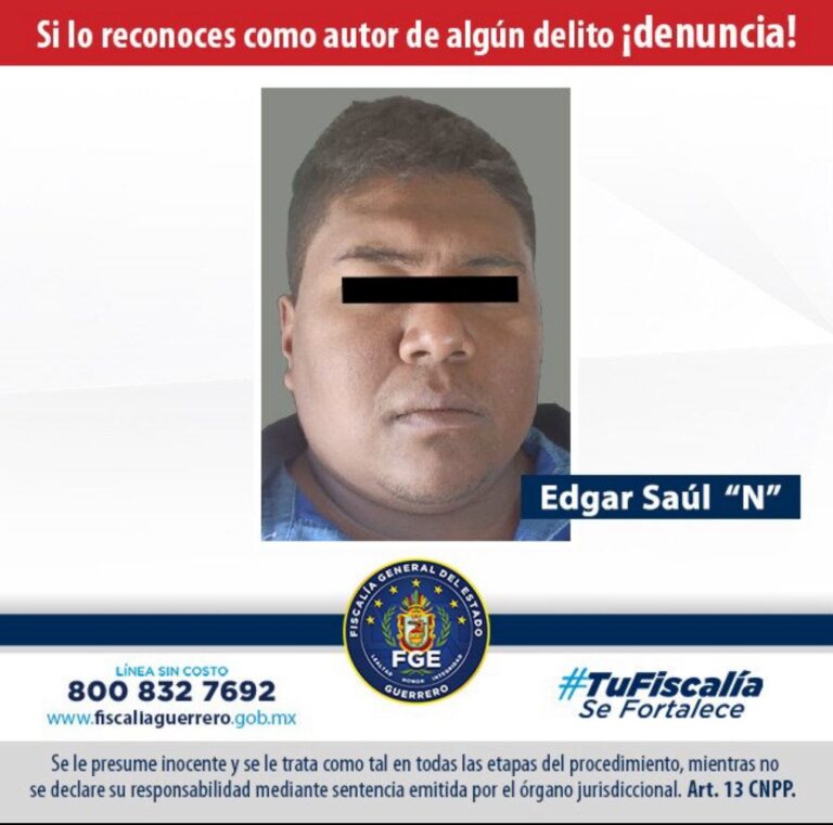 FGE Guerrero logra sentencia de más de 27 años de prisión por el delito de homicidio calificado en Acapulco