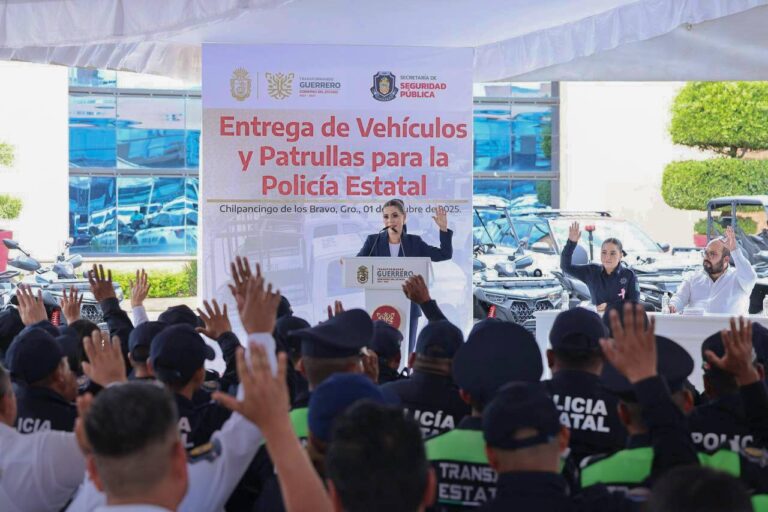 Evelyn Salgado fortalece la seguridad de Guerrero con más unidades y patrullas a la Policía Estatal