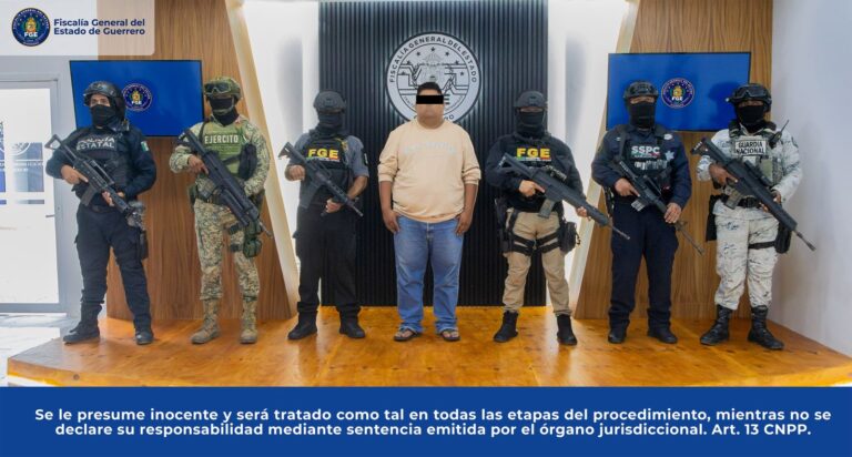 Cumplimenta FGEGuerrero orden de aprehensión por el homicidio de Bertoldo “N” en Eduardo Neri